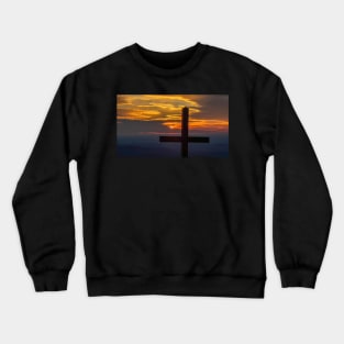 Sunrise at the Top of the Pretty Place Cross Crewneck Sweatshirt